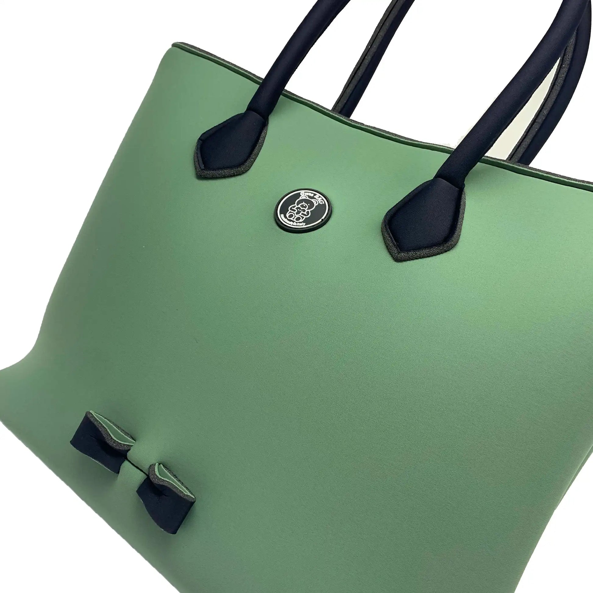 Borsa Shopping con Maniglie Olive Green | Ours Bag