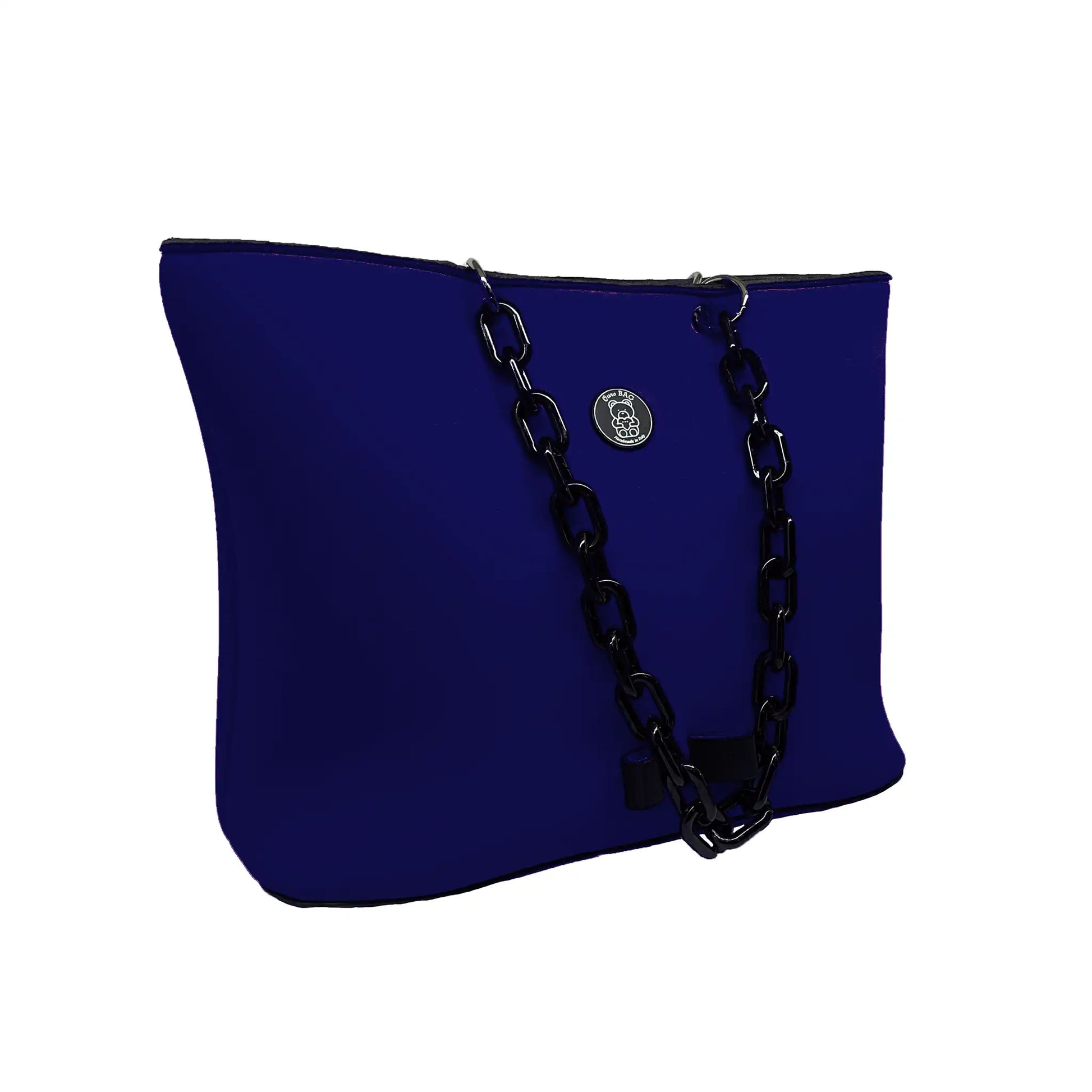 Borsa Shopping con Catena Blue | Ours Bag