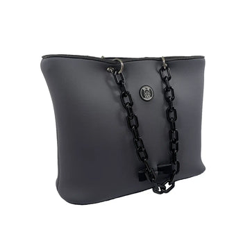 Borsa Shopping Greta con Catena (Grey)
