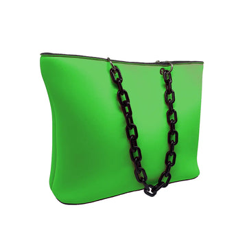 Borsa Shopping Greta con Catena (Lime)