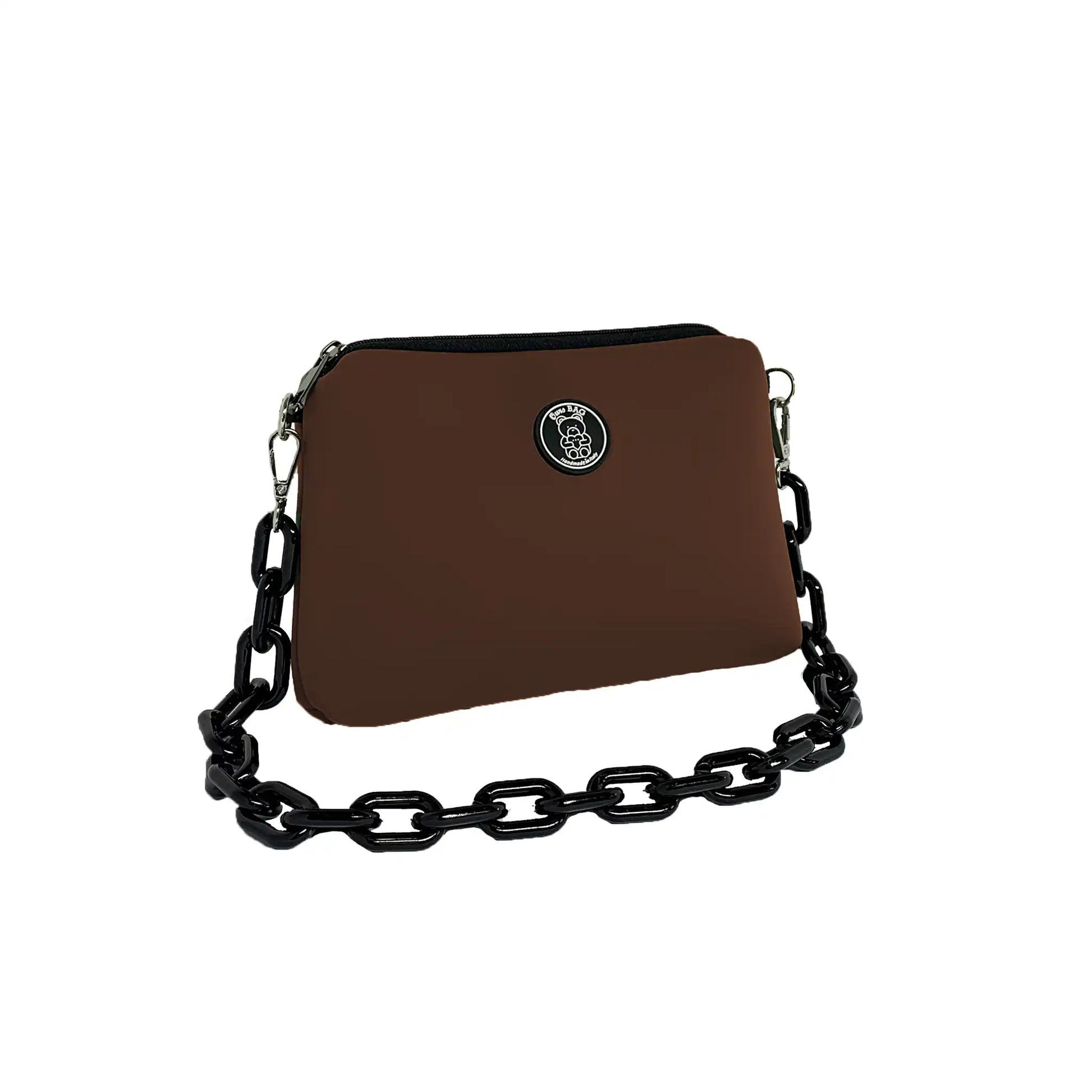 Pochette con Catena (Brown) by Ours Bag